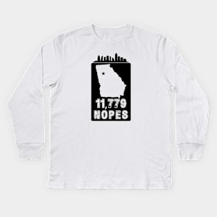 GA Votes - Mockup Atlanta Skyline Kids Long Sleeve T-Shirt